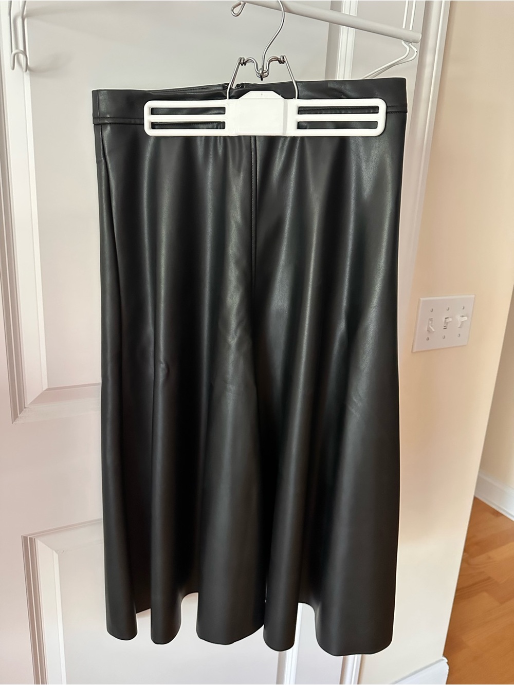 Banana Republic Black Faux Leather Skirt